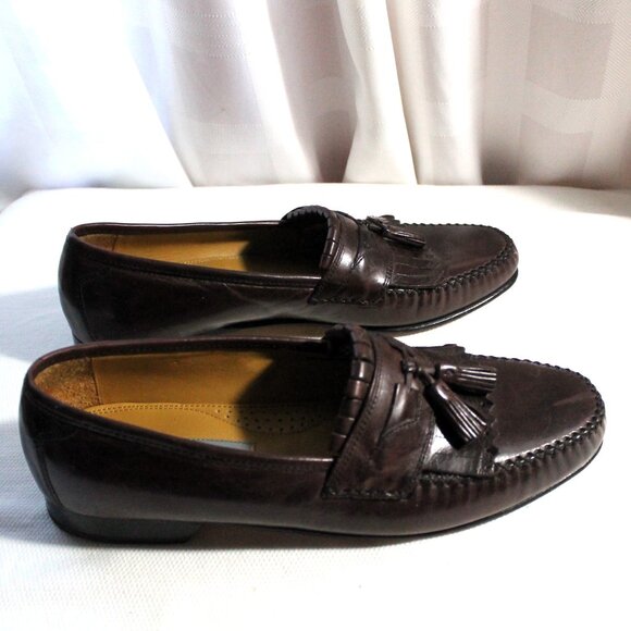 Johnston & Murphy Breland Kiltie Tassel Loafers, Cordovan Leather, Size 10.5M - Picture 7 of 10